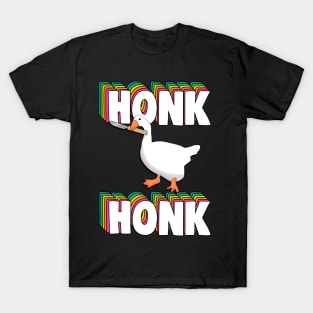 Honk Honk Peace Was Never An Option Goose Knife Meme T-Shirt